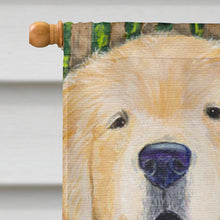 Load image into Gallery viewer, Golden Retriever Flag Canvas House Size