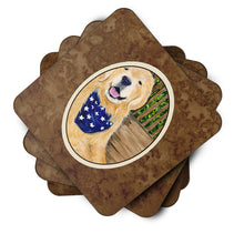 Load image into Gallery viewer, Golden Retriever Coasters - Set of 4 Lightweight Foam, Absorbent Drink Coasters