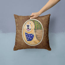 Load image into Gallery viewer, Golden Retriever Throw Pillow - 14x14 Decorative Pillow – Art for Your Home &amp; Patio