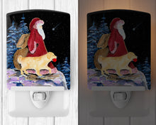 Load image into Gallery viewer, Santa Claus with  Golden Retriever Ceramic Night Light SS8973CNL