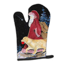 Load image into Gallery viewer, Santa Claus with  Golden Retriever Oven Mitt SS8973OVMT