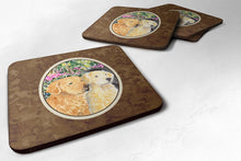 Load image into Gallery viewer, Golden Retriever Coasters - Set of 4 Lightweight Foam, Absorbent Drink Coasters
