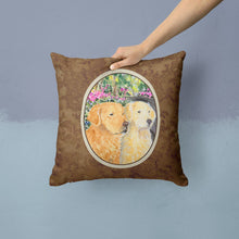 Load image into Gallery viewer, Golden Retriever Throw Pillow - 14x14 Decorative Pillow – Art for Your Home &amp; Patio
