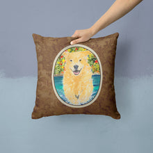 Load image into Gallery viewer, Golden Retriever Throw Pillow - 14x14 Decorative Pillow – Art for Your Home &amp; Patio