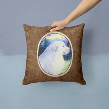 Load image into Gallery viewer, Great Pyrenees Throw Pillow - 14x14 Decorative Pillow – Art for Your Home &amp; Patio