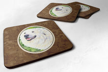 Load image into Gallery viewer, Great Pyrenees Coasters - Set of 4 Lightweight Foam, Absorbent Drink Coasters