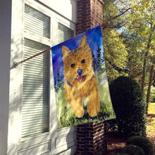 Load image into Gallery viewer, Norwich Terrier Flag Canvas House Size