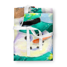 Load image into Gallery viewer, Snowman with Australian Shepherd Apron – Artist-Designed Kitchen, BBQ &amp; Craft Apron