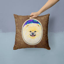 Load image into Gallery viewer, Pomeranian Throw Pillow - 14x14 Decorative Pillow – Art for Your Home &amp; Patio