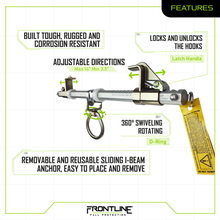Load image into Gallery viewer, Frontline ST14SH Easy Slider Beam Walker Anchor for 3.5?? - 14?? Wide I-Beams