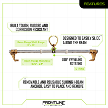 Load image into Gallery viewer, Frontline ST30SH Easy Slider Beam Walker Anchor for 12??-30?? Wide I-Beams