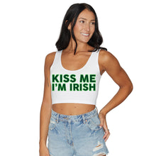 Load image into Gallery viewer, Kiss Me I'm Irish Crop Tank Top