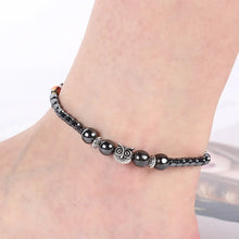 Load image into Gallery viewer, Health Magnetic Pain Relief Hematite Anklet