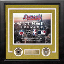 Load image into Gallery viewer, New Orleans Saints Custom NFL Football 11x14 Picture Frame Kit (Multiple Colors)