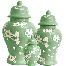Load image into Gallery viewer, Sakura Ginger Jars in Cabbage Patch Green
