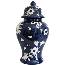 Load image into Gallery viewer, Sakura Ginger Jars in Navy Blue