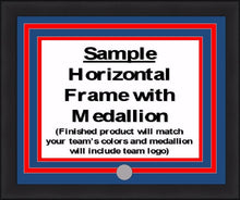 Load image into Gallery viewer, NHL Hockey Photo Picture Frame Kit - Los Angeles Kings (Silver Matting, White Trim)