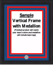 Load image into Gallery viewer, NHL Hockey Photo Picture Frame Kit - Los Angeles Kings (Black Matting, Silver Trim)