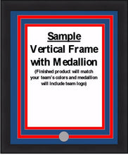 Load image into Gallery viewer, MLB Baseball Photo Picture Frame Kit - Colorado Rockies (Purple Matting, Gray Trim)