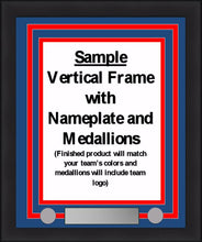 Load image into Gallery viewer, NHL Hockey Photo Picture Frame Kit - Arizona Coyotes (Brick Red Matting, White Trim)