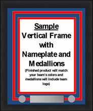Load image into Gallery viewer, MLB Baseball Photo Picture Frame Kit - Oakland Athletics (Yellow Matting, Green Trim)