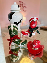 Load image into Gallery viewer, Santa's Cowboy Boot Vase