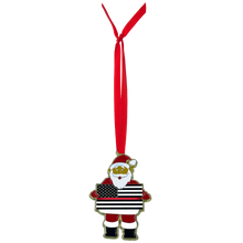 Load image into Gallery viewer, FF-013 Thin Red Line Christmas Ornament Santa Challenge Coin Fire Fighter Firefighter Department Rescue