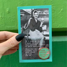 Load image into Gallery viewer, Save Water Drink Wine Pink and Green Enamel Pin on Gift Card