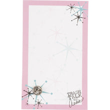 Load image into Gallery viewer, Save Water Drink Wine Pink and Green Enamel Pin on Gift Card
