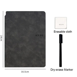 A5 Dry Erase Whiteboard Notebook – Reusable Planner with Pen & Memo Pad