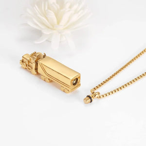 18 Wheeler Semi Truck Urn Necklace