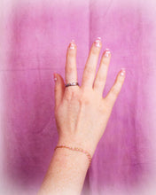 Load image into Gallery viewer, Scalloped Rainbow Gem Titanium Ring