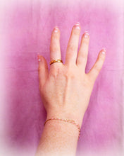 Load image into Gallery viewer, Scalloped Rainbow Gem Titanium Ring