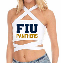 Load image into Gallery viewer, FIU Panthers White Multi Way Bandeau Top