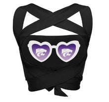 Load image into Gallery viewer, Kansas State Black Multi Way Bandeau Top