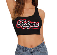 Load image into Gallery viewer, Rutgers Lightning One Shoulder Top