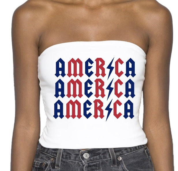 America Lightning Tube Top
