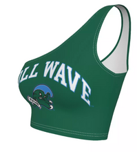 Load image into Gallery viewer, Tulane Green One Shoulder Top