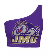 Load image into Gallery viewer, JMU Purple One Shoulder Top