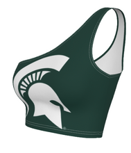 Load image into Gallery viewer, Michigan State Green One Shoulder Top