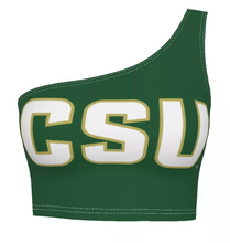 Load image into Gallery viewer, Colorado State Green One Shoulder Top