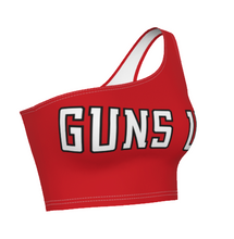 Load image into Gallery viewer, Texas Tech Guns Up One Shoulder Top