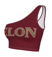 Load image into Gallery viewer, Elon Maroon One Shoulder Top