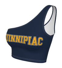 Load image into Gallery viewer, Quinnipiac Navy One Shoulder Top