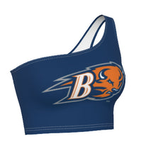 Load image into Gallery viewer, Bucknell Navy One Shoulder Top