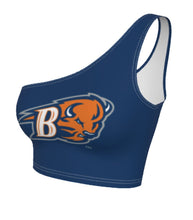 Load image into Gallery viewer, Bucknell Navy One Shoulder Top