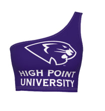 Load image into Gallery viewer, High Point University Purple One Shoulder Top