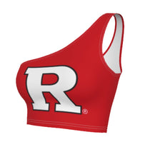 Load image into Gallery viewer, Rutgers Red One Shoulder Top