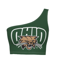 Load image into Gallery viewer, Ohio Bobcats Green One Shoulder Top