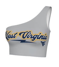 Load image into Gallery viewer, West Virginia Mountaineers Lightning One Shoulder Top